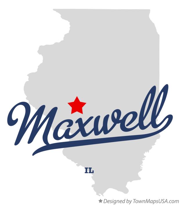 Map of Maxwell Illinois IL