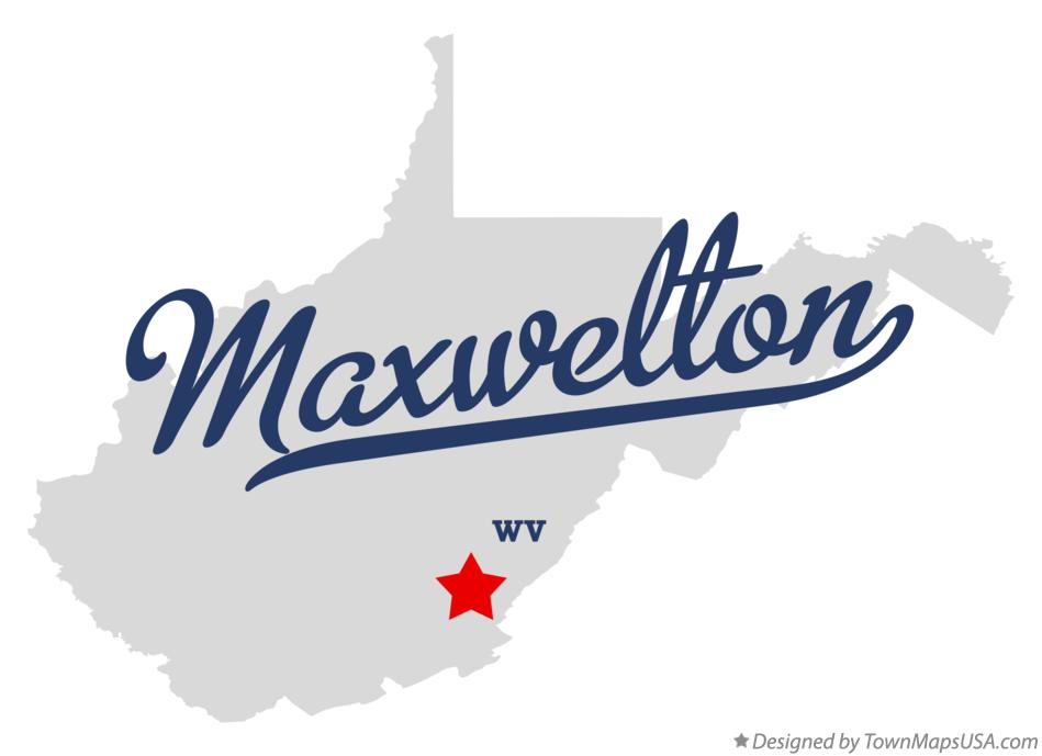Map of Maxwelton West Virginia WV