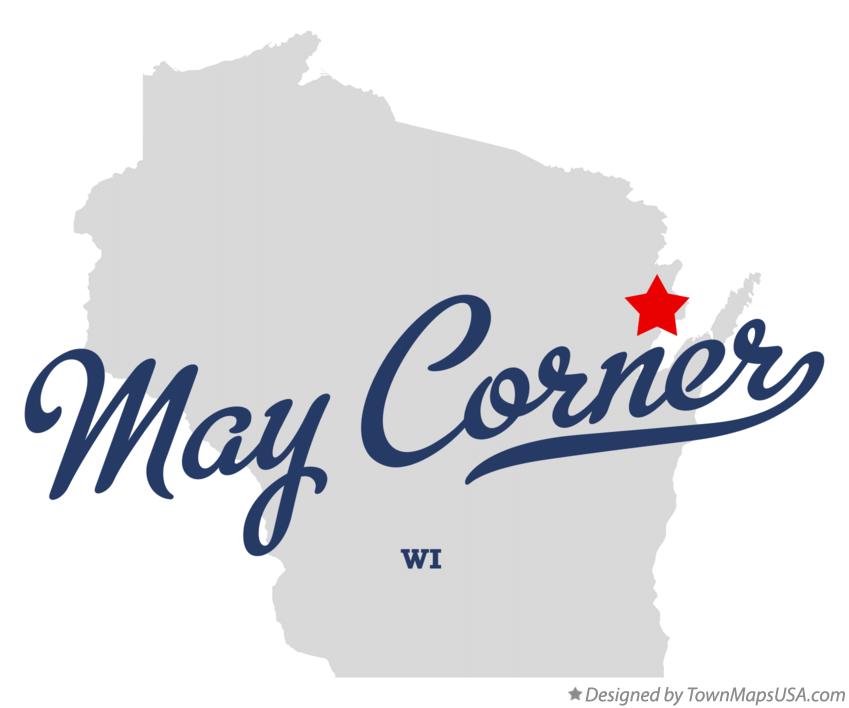 Map of May Corner Wisconsin WI