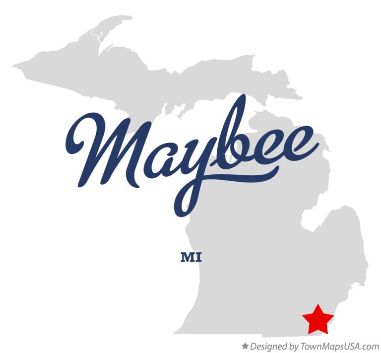 Map of Maybee Michigan MI