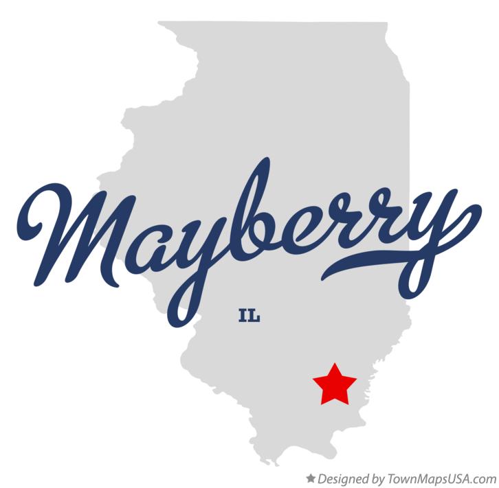 Map of Mayberry Illinois IL