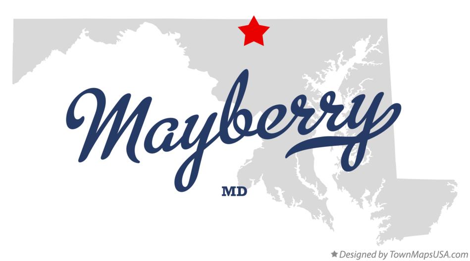 Map of Mayberry Maryland MD