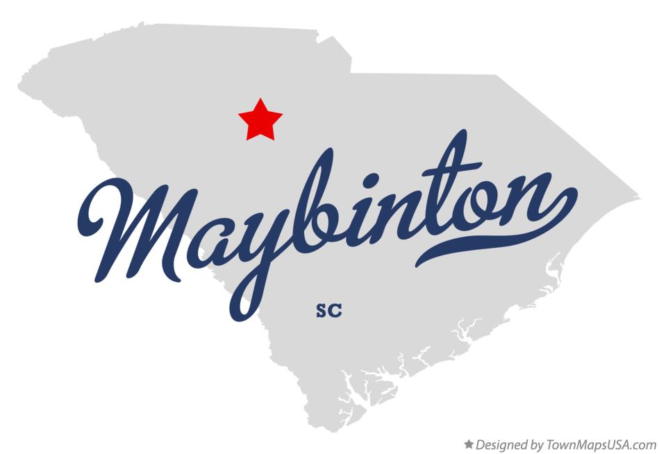 Map of Maybinton South Carolina SC