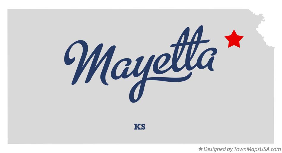 Map of Mayetta Kansas KS