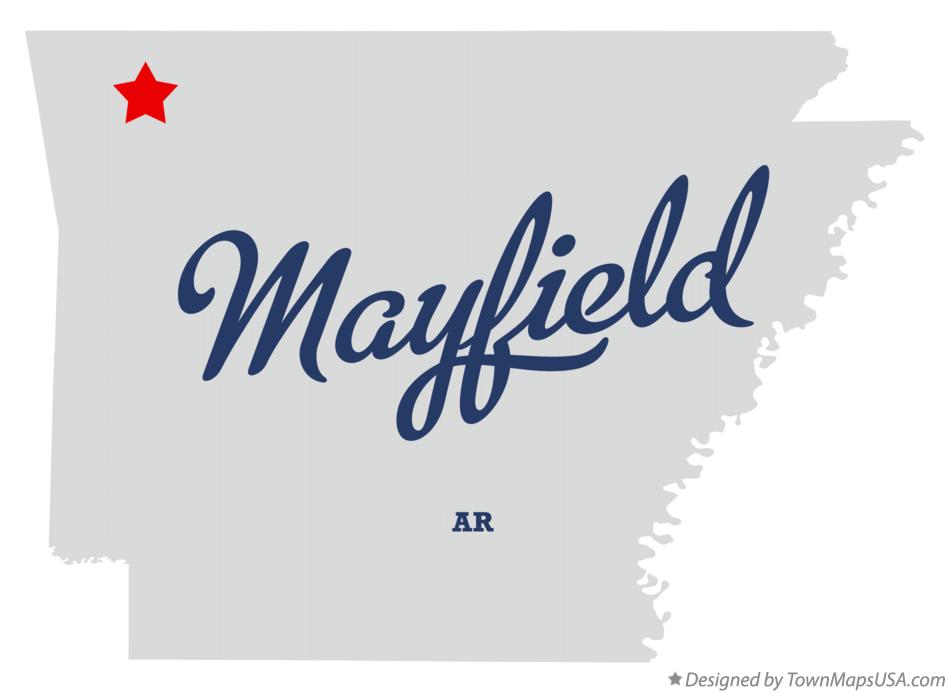 Map of Mayfield Arkansas AR