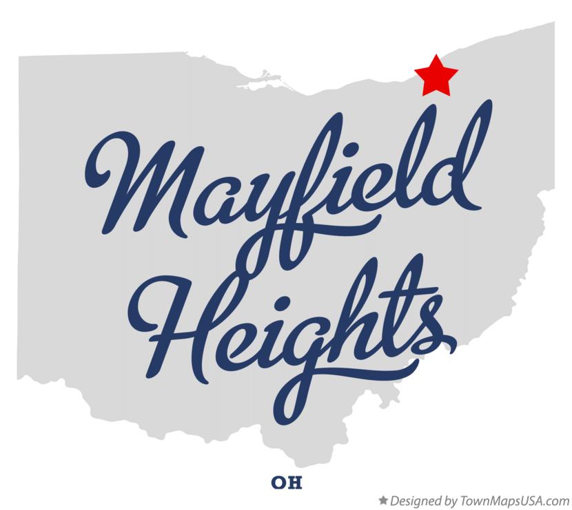 Map of Mayfield Heights Ohio OH