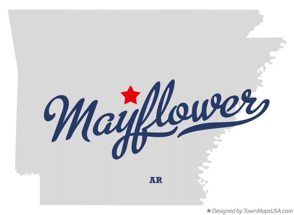Map of Mayflower Arkansas AR