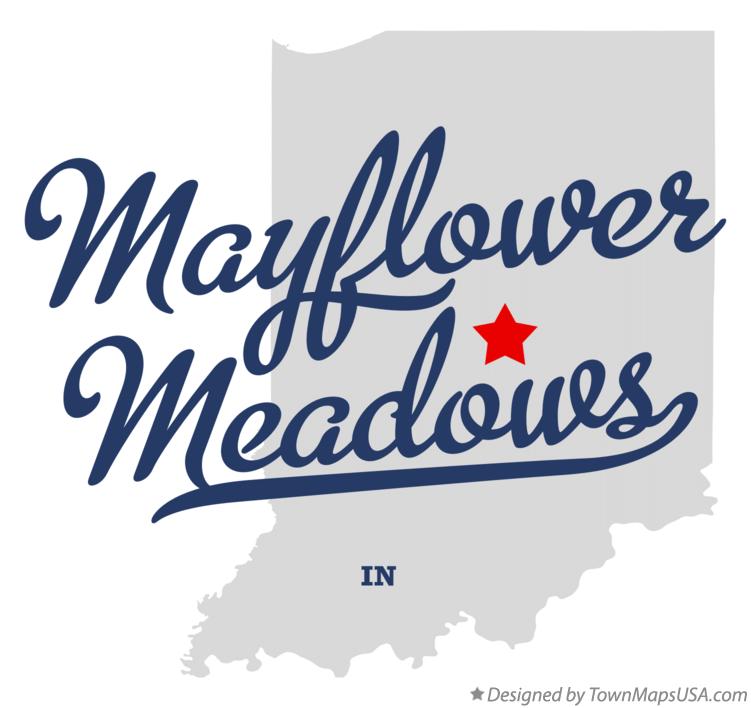 Map of Mayflower Meadows Indiana IN
