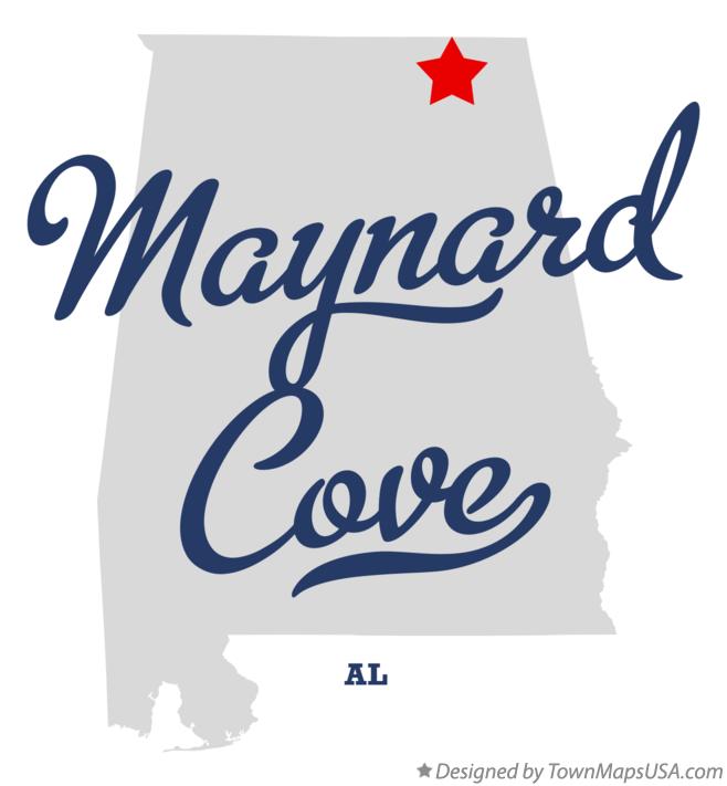 Map of Maynard Cove Alabama AL