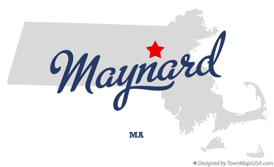 Map of Maynard Massachusetts MA