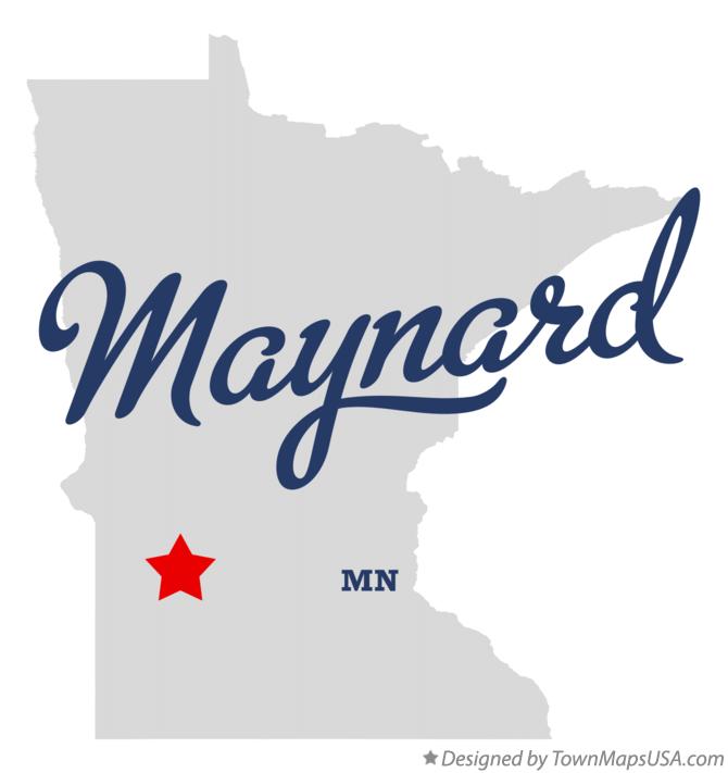 Map of Maynard Minnesota MN