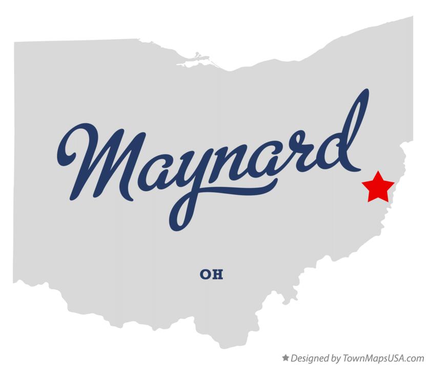 Map of Maynard Ohio OH