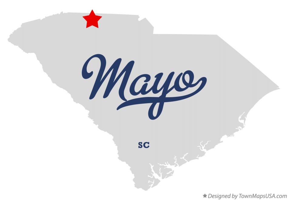 Map of Mayo South Carolina SC