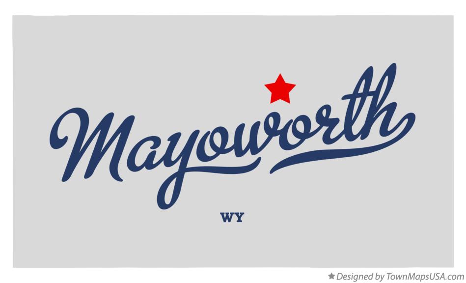 Map of Mayoworth Wyoming WY