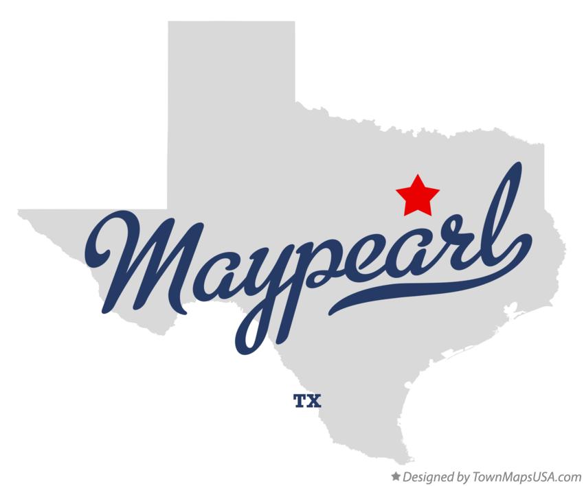 Map of Maypearl, TX, Texas