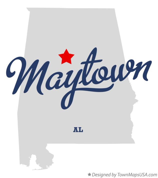 Map of Maytown Alabama AL