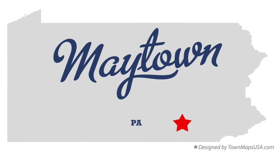 Map of Maytown Pennsylvania PA