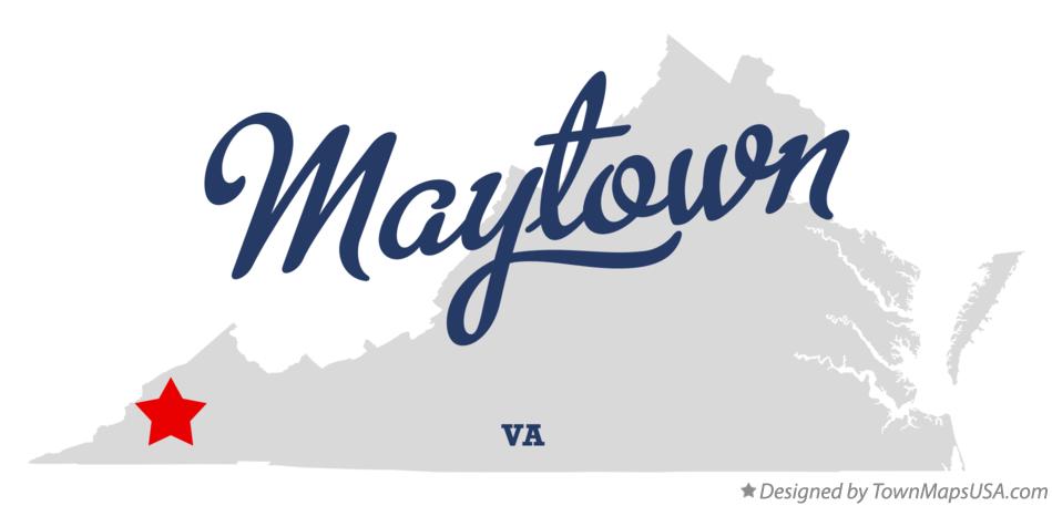 Map of Maytown Virginia VA