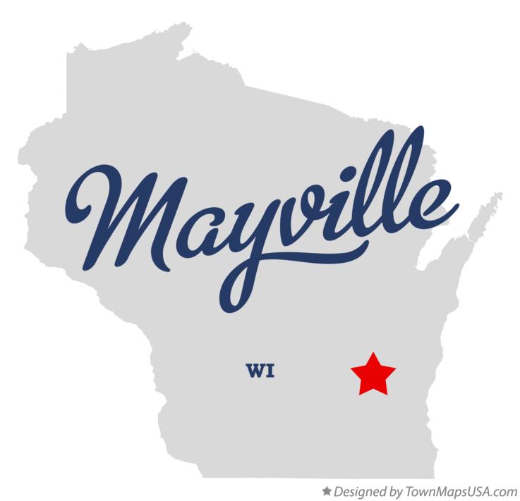Map of Mayville Wisconsin WI
