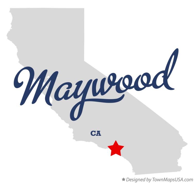 Map of Maywood California CA