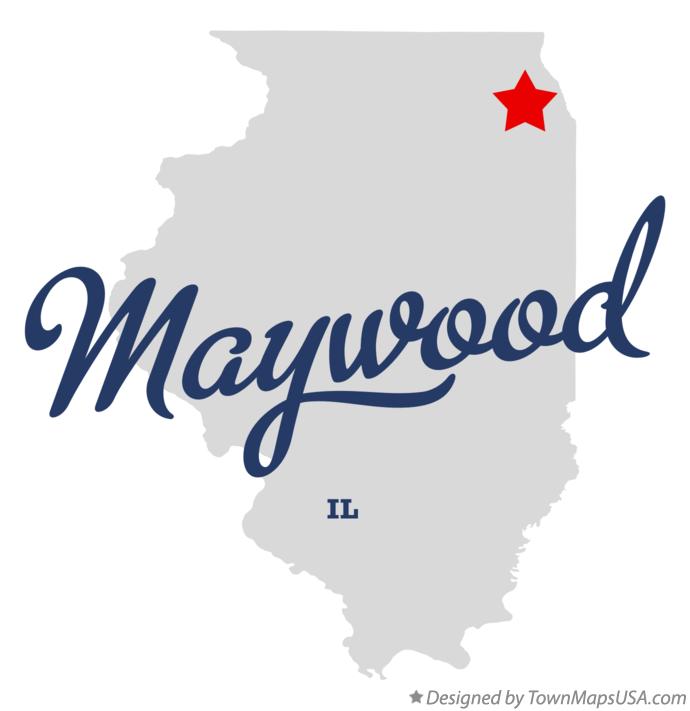 Map of Maywood Illinois IL