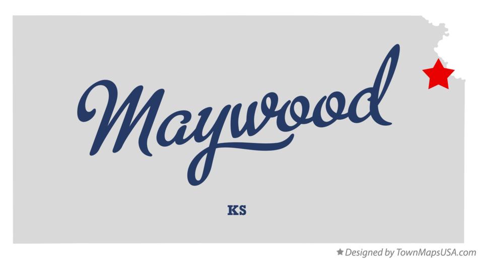 Map of Maywood Kansas KS
