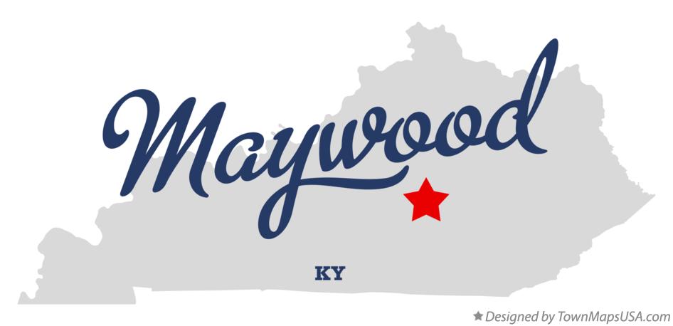 Map of Maywood Kentucky KY