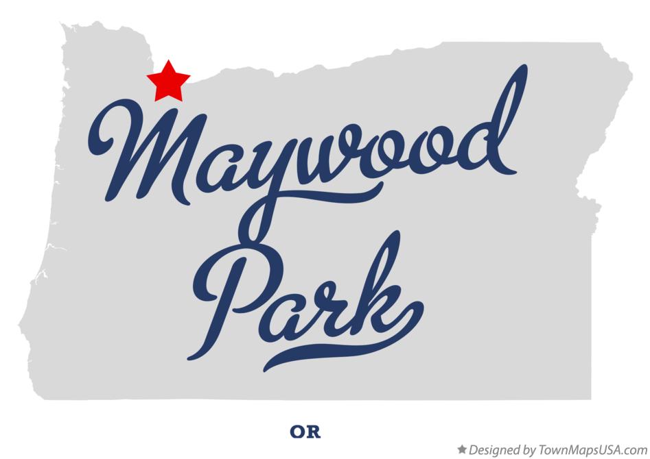 Map of Maywood Park Oregon OR