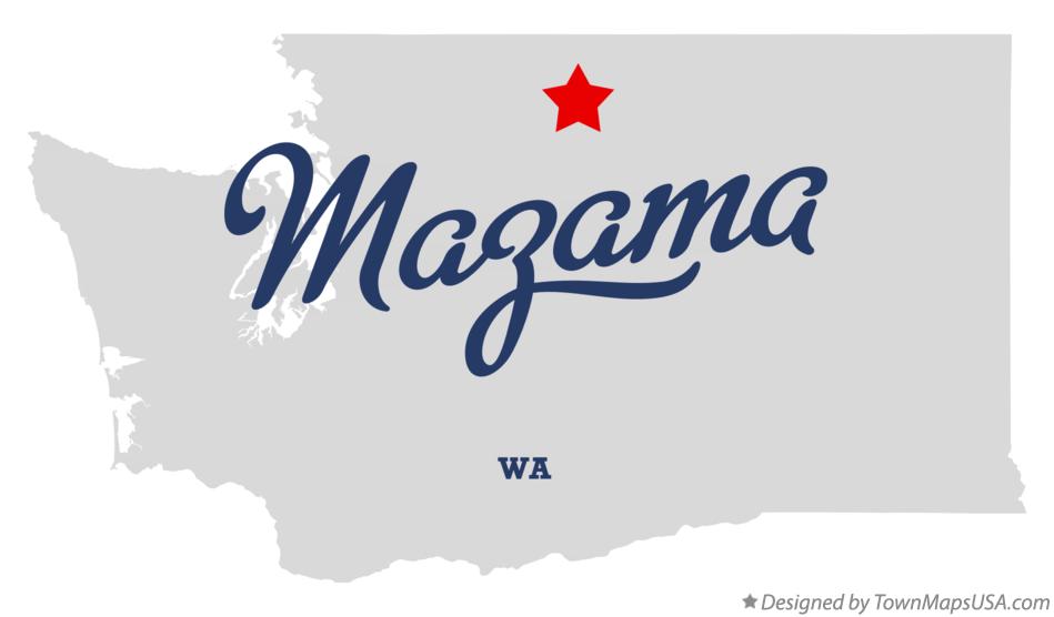 Map of Mazama Washington WA