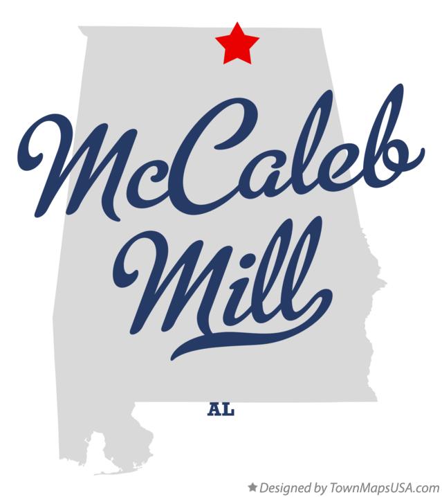 Map of McCaleb Mill Alabama AL