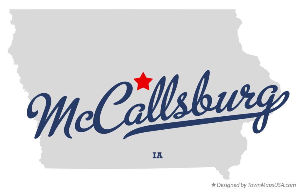 Map of McCallsburg Iowa IA