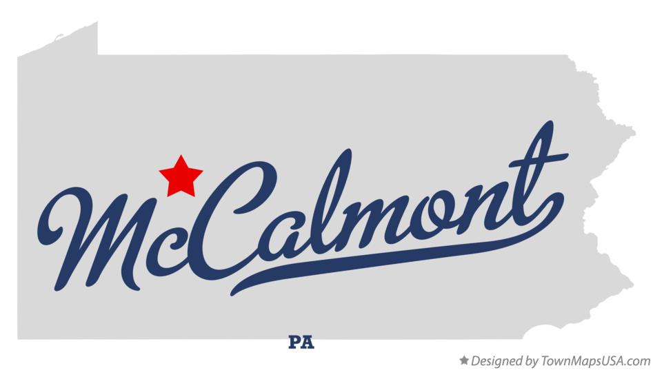 Map of McCalmont Pennsylvania PA