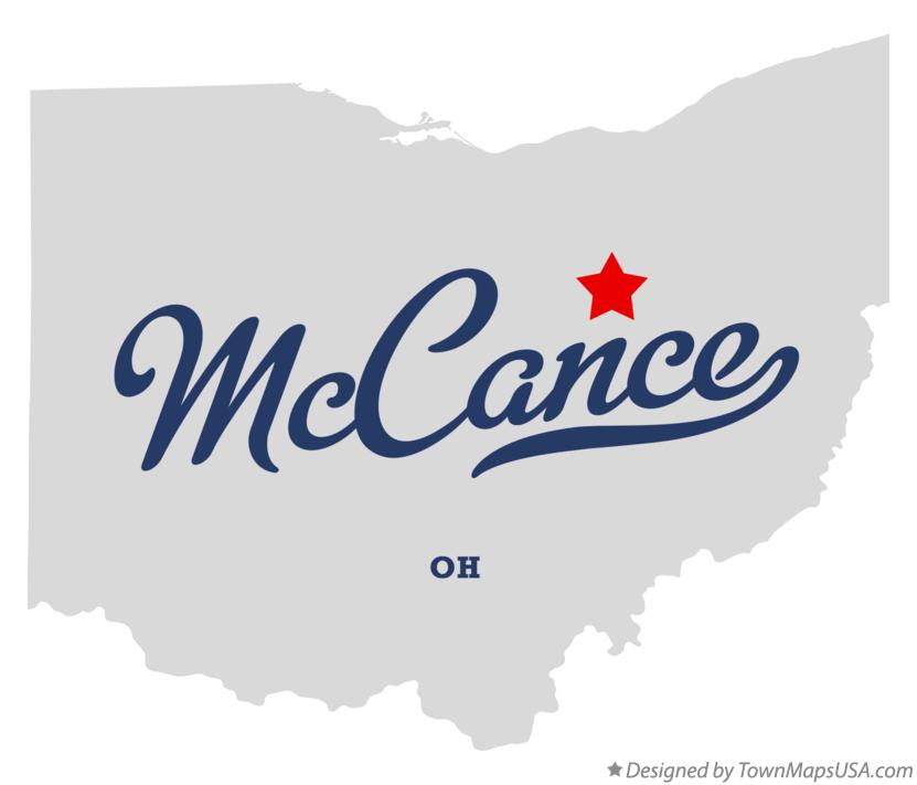 Map of McCance Ohio OH