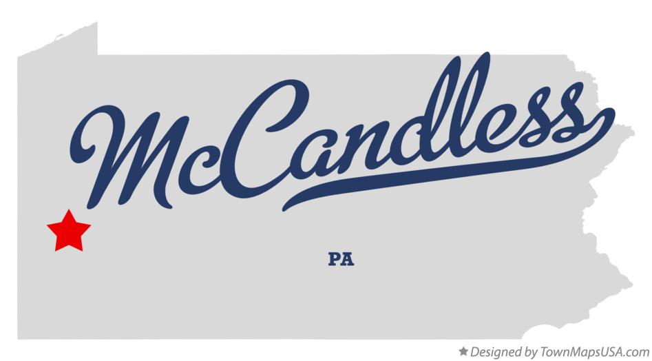 Map of McCandless Pennsylvania PA