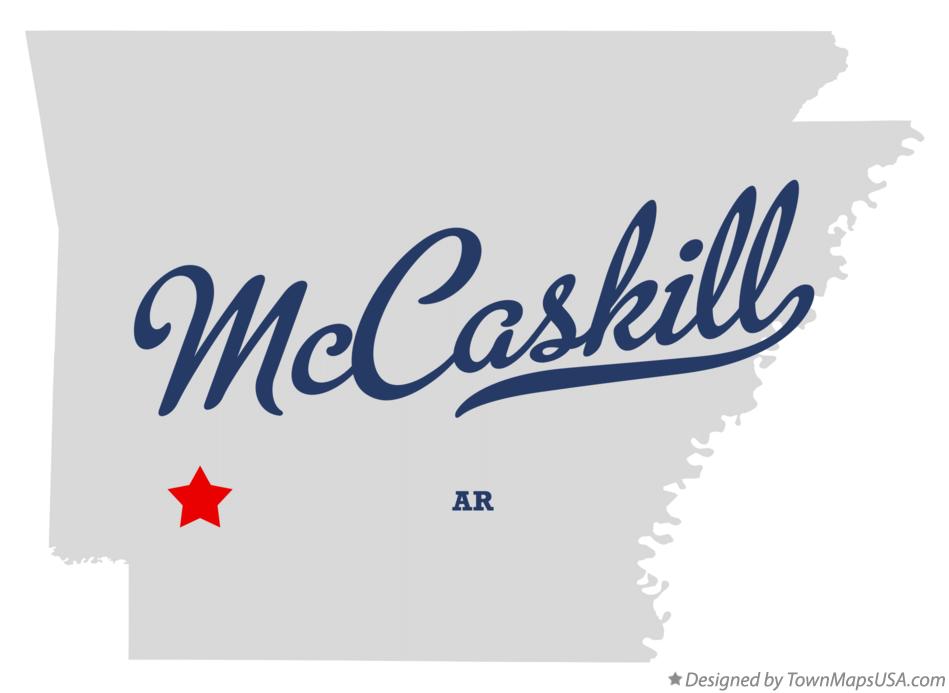 Map of McCaskill Arkansas AR
