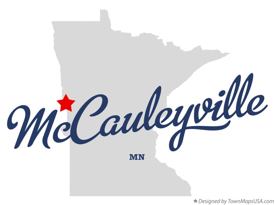Map of McCauleyville Minnesota MN