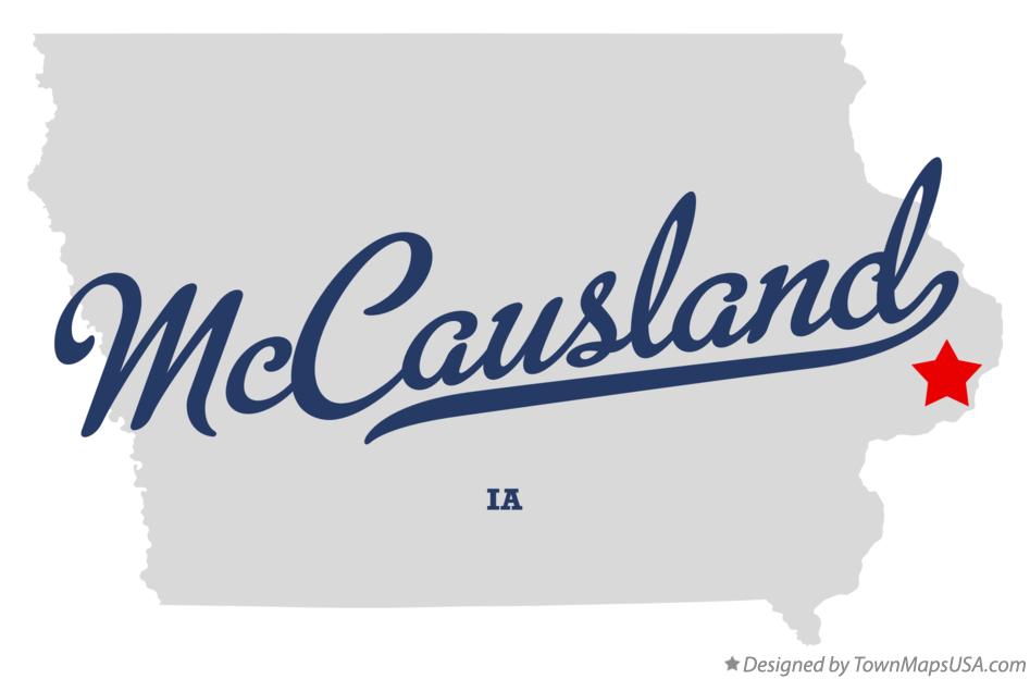 Map of McCausland Iowa IA