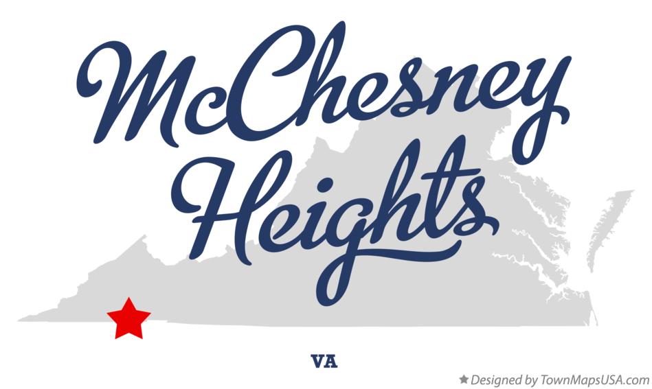 Map of McChesney Heights Virginia VA