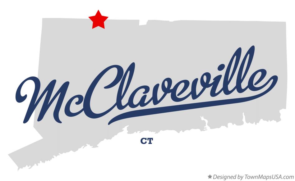 Map of McClaveville Connecticut CT