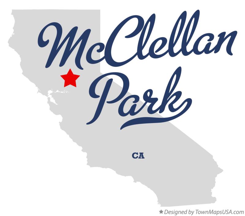 Map of McClellan Park California CA