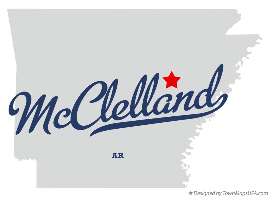 Map of McClelland Arkansas AR