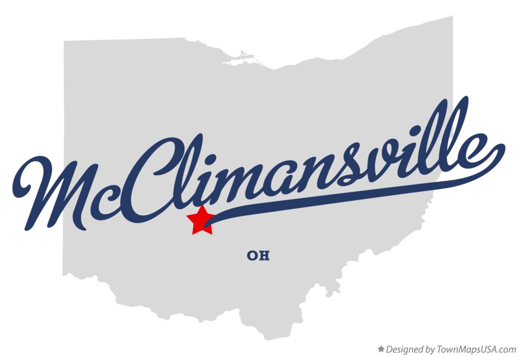 Map of McClimansville Ohio OH