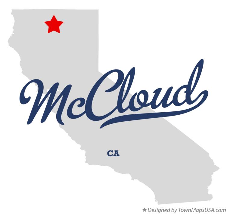 Map of McCloud California CA