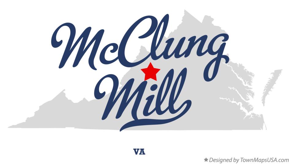 Map of McClung Mill Virginia VA
