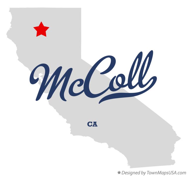 Map of McColl California CA