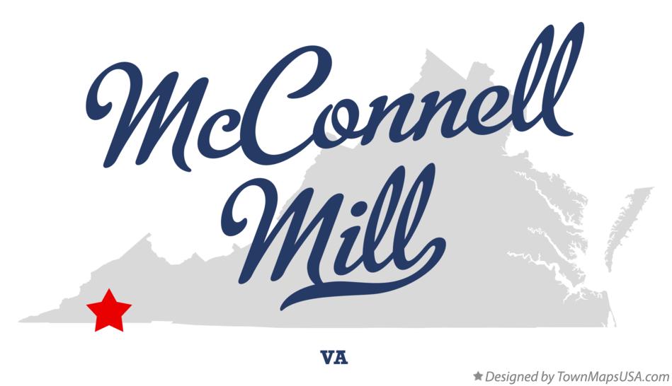 Map of McConnell Mill Virginia VA