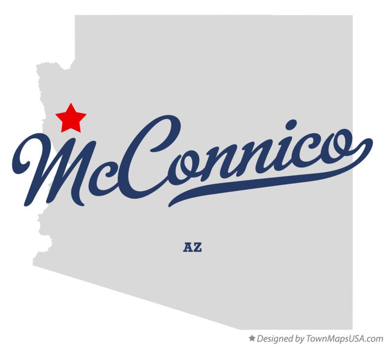 Map of McConnico Arizona AZ