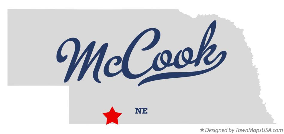 Map of McCook Nebraska NE