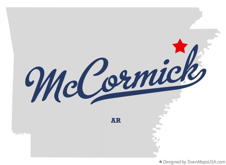 Map of McCormick Arkansas AR