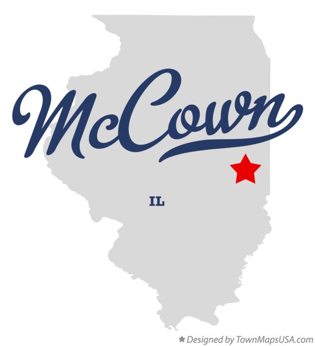 Map of McCown Illinois IL